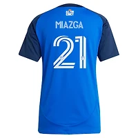 Women's adidas Matt Miazga Blue FC Cincinnati 2025 Orange and Legacy Kit Replica Player Jersey