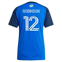 Women's adidas Miles Robinson Blue FC Cincinnati 2025 Orange and Legacy Kit Replica Player Jersey