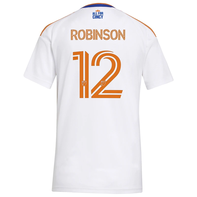 Maillot réplique adidas Miles Robinson blanc FC Cincinnati 2026 The Seven Hills pour femme