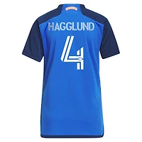 Maillot adidas Nick Hagglund pour femme bleu FC Cincinnati 2023 River Kit Replica