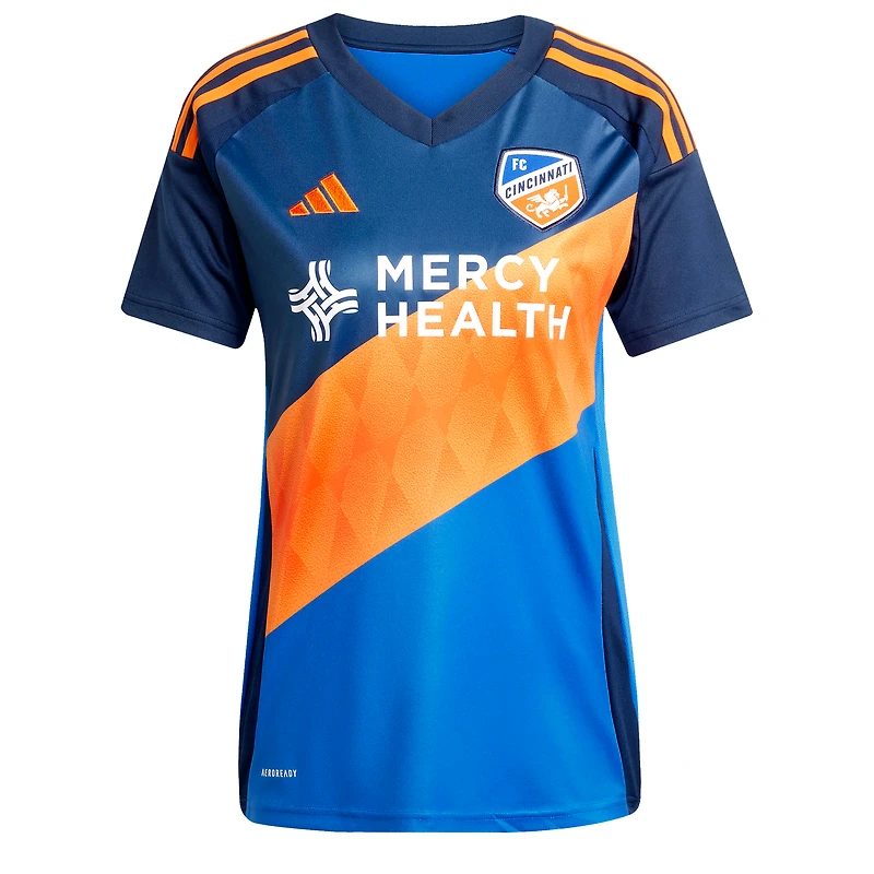 Women's adidas Pavel Bucha Blue FC Cincinnati 2025 Orange and Legacy Kit Replica Jersey