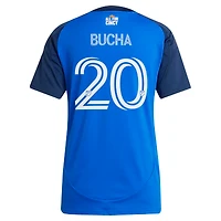 Women's adidas Pavel Bucha Blue FC Cincinnati 2025 Orange and Legacy Kit Replica Jersey