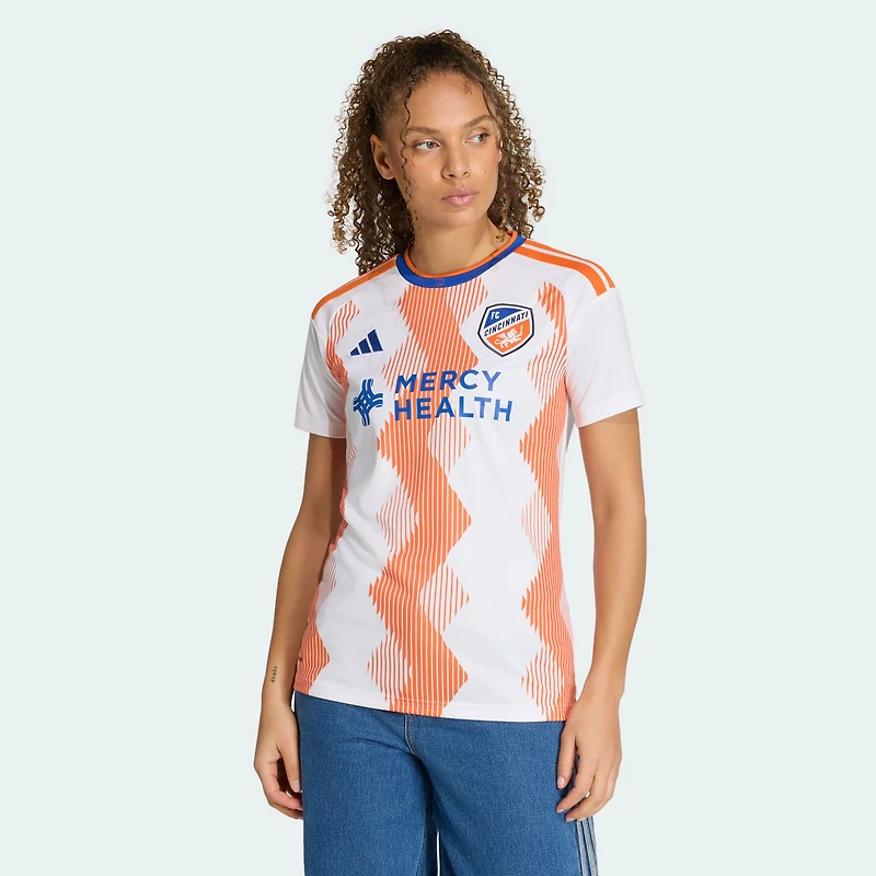 Women's adidas White FC Cincinnati 2026 The Seven Hills Kit Replica Jersey