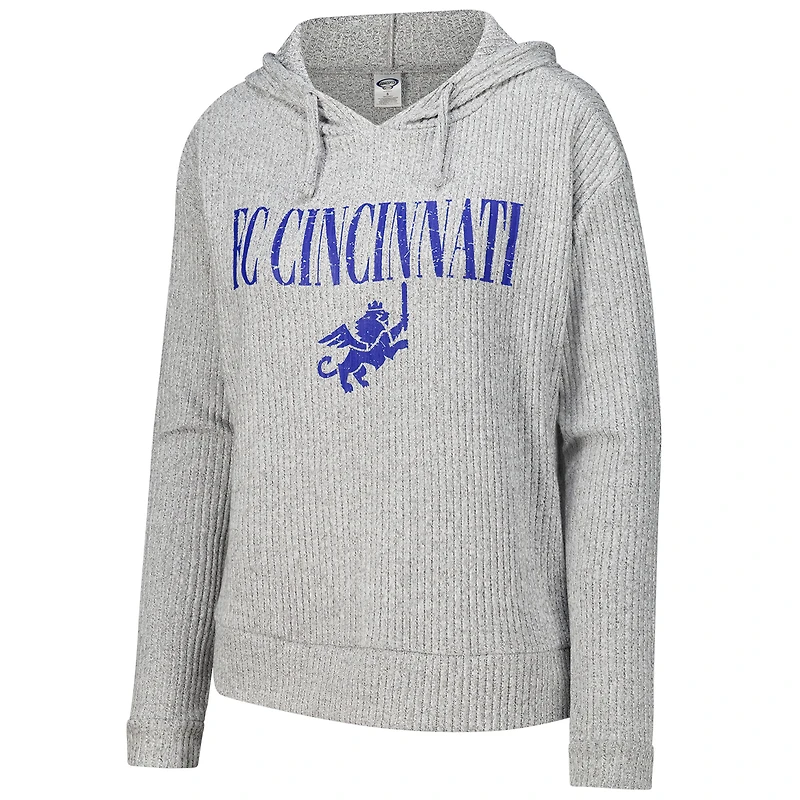Women's Concepts Sport Gray FC Cincinnati Juniper Long Sleeve Hoodie Top