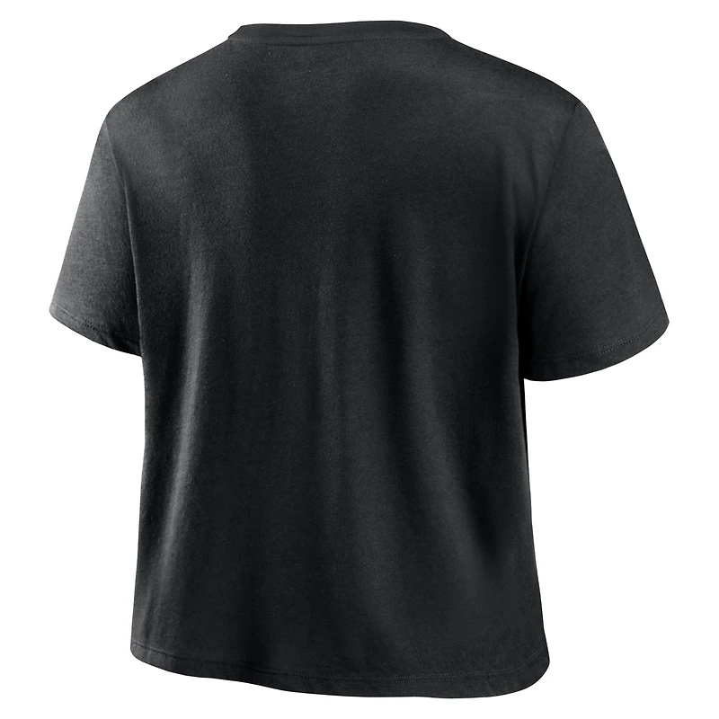 Women's Fanatics Black FC Cincinnati Chip Pass Fashion Cropped T-Shirt