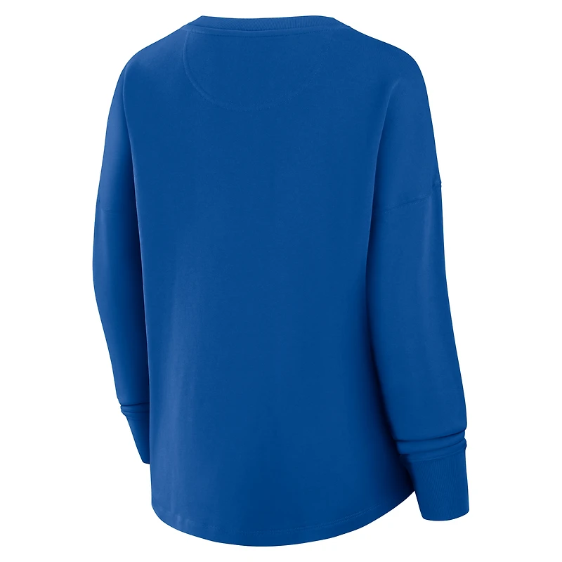 Women's Fanatics Blue FC Cincinnati Oversized Captain Arm Band Pullover Sweatshirt