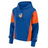 Women's Fanatics Blue FC Cincinnati Oversized Legacy Goalkeeper Pullover Hoodie
