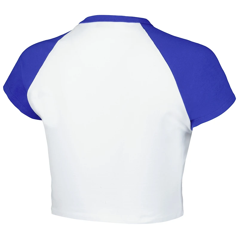 Women's Hype and Vice White FC Cincinnati Homerun Cropped Raglan T-Shirt