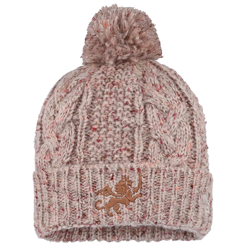Women's New Era Tan FC Cincinnati Cuffed Knit Hat with Pom