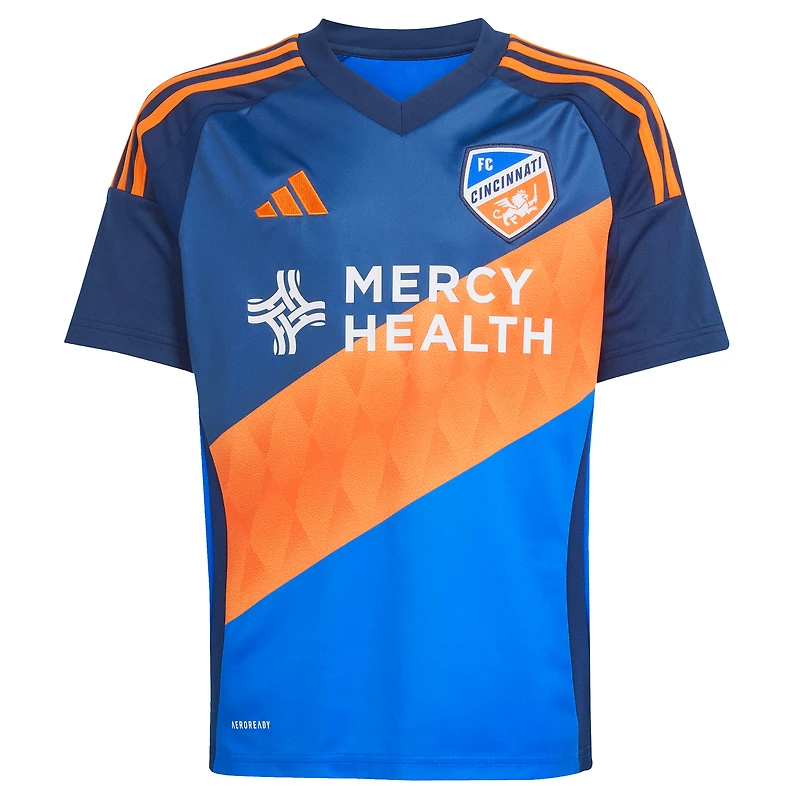 Youth adidas  Blue FC Cincinnati 2025 Orange and Legacy Kit Replica Jersey
