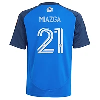 Youth adidas Matt Miazga Blue FC Cincinnati 2025 Orange and Legacy Kit Replica Player Jersey