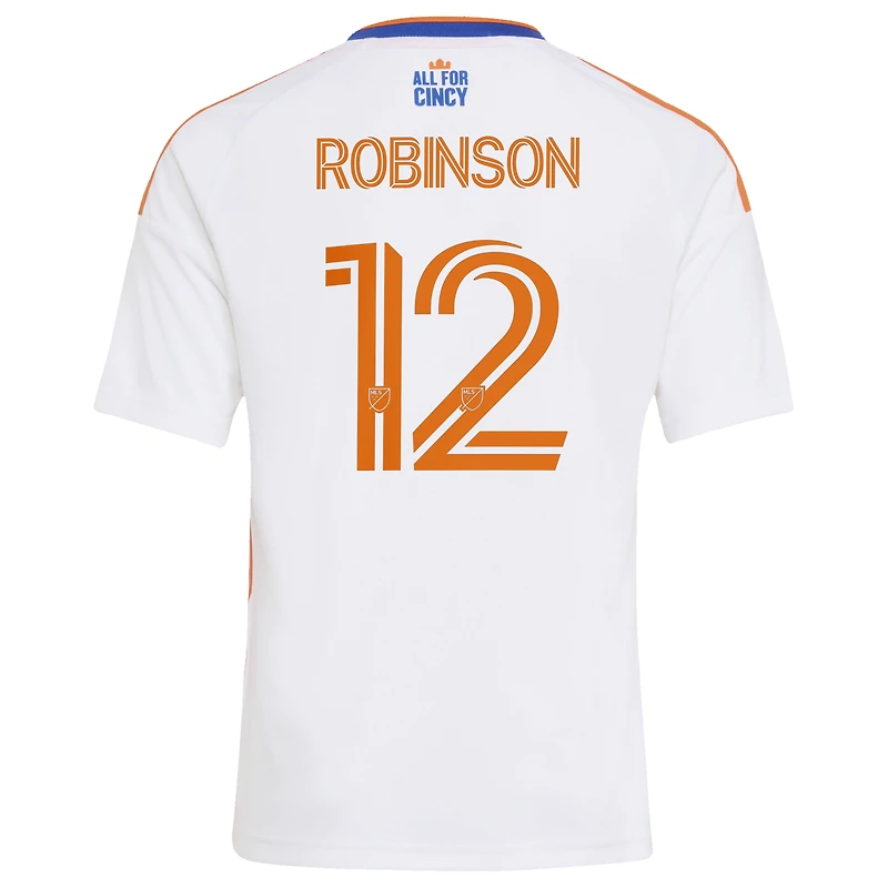 Maillot réplique adidas Miles Robinson blanc FC Cincinnati 2026 The Seven Hills pour enfant