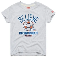 T-shirt graphique tri-blend hommage jeunesse Ash FC Cincinnati MLS x Ted Lasso Believe