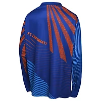 Youth Outerstuff Blue FC Cincinnati Nifty Netminder Long Sleeve T-Shirt