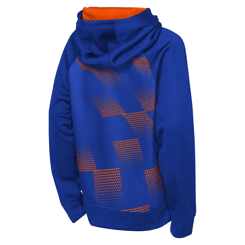 Sweat à capuche polaire Outerstuff orange/bleu pour jeunes, FC Cincinnati Striker