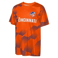 Youth Outerstuff  Orange FC Cincinnati Sheer Thrill T-Shirt