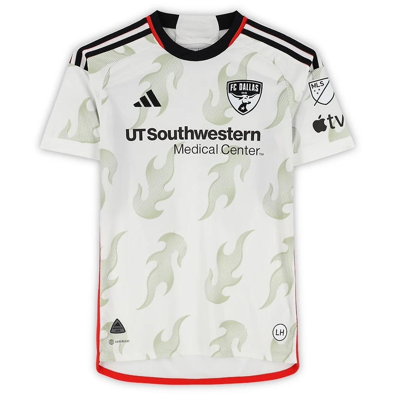 Bernard Kamungo FC Dallas Autographed Match-Used #77 White adidas Jersey from the 2024 MLS Season - Size S