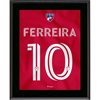 Jesus Ferreira FC Dallas 10.5" x 13" Crescendo Jersey Style Number 10 Sublimated Plaque