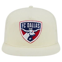 Casquette de golf snapback FC Dallas Kickoff 2025 de New Era pour homme, couleur crème