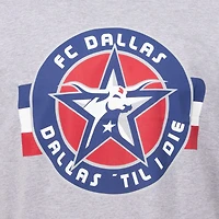 T-shirt décontracté pour homme avec motif sportif Suède gris FC Dallas Game Day