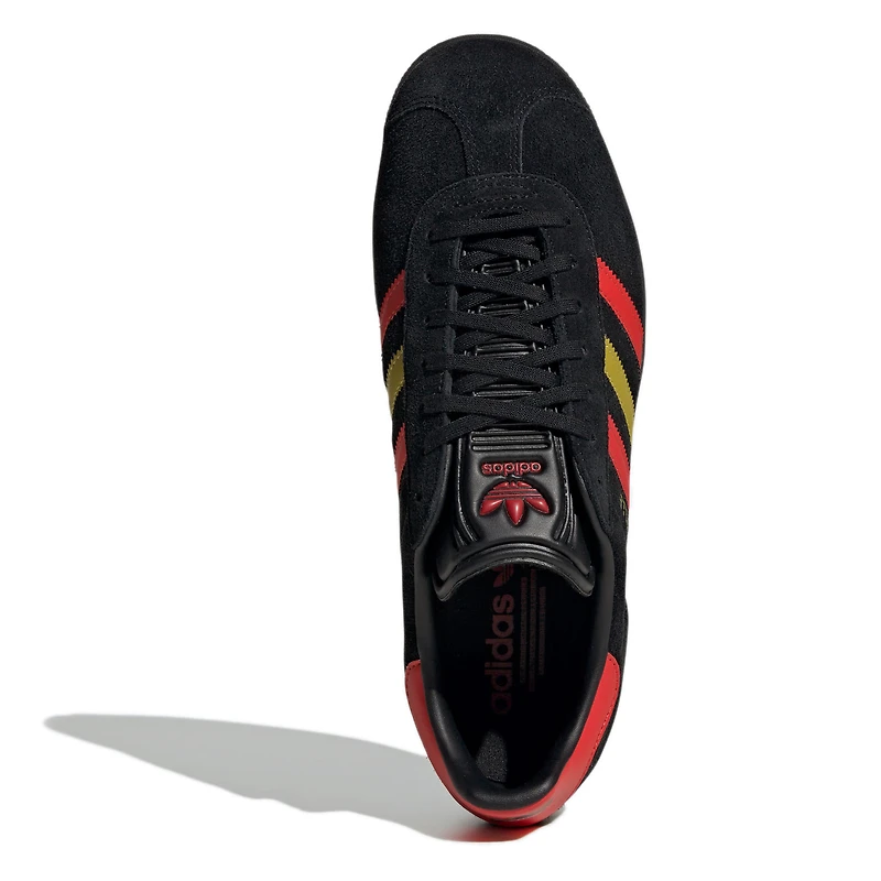 Men's adidas Black/Red FC Dallas 2025 Jersey Hook Third Gazelle Shoes