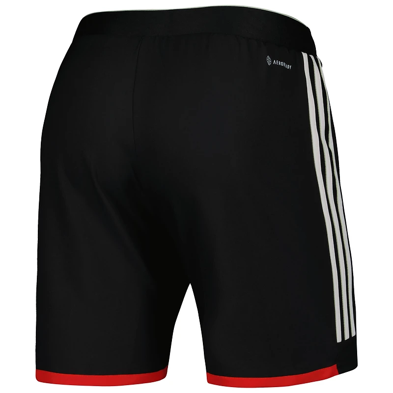 Short adidas noir FC Dallas 2023 extérieur AEROREADY Authentic pour homme