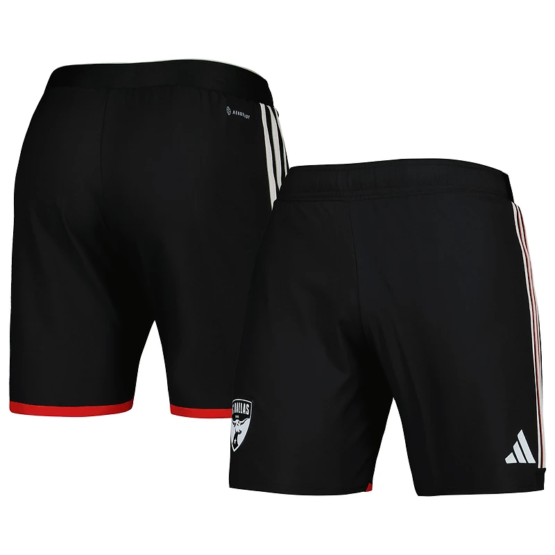 Short adidas noir FC Dallas 2023 extérieur AEROREADY Authentic pour homme