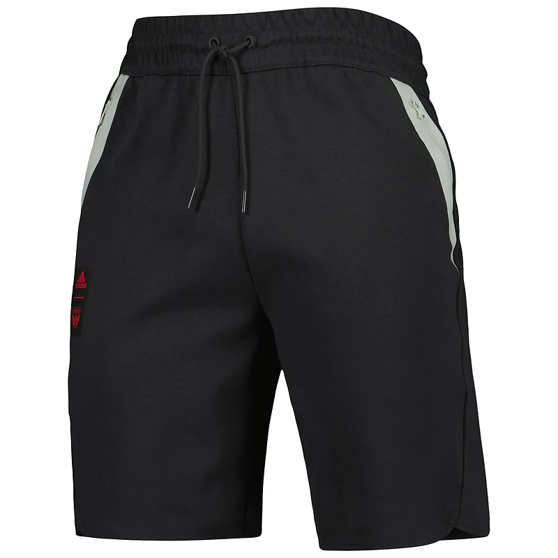 Men's adidas Black FC Dallas 2023 Player Travel Shorts