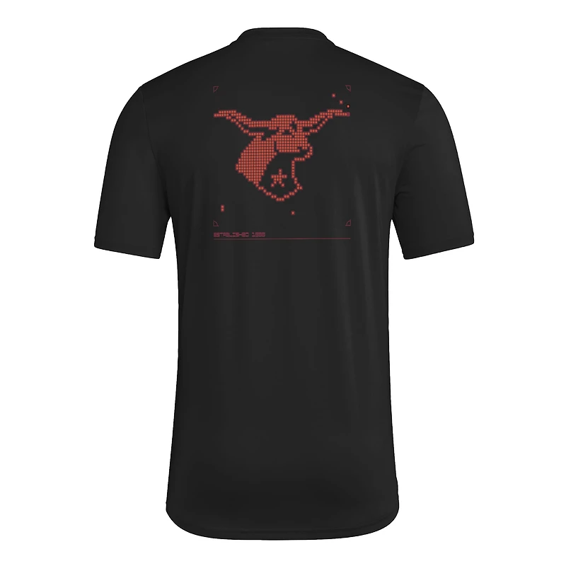 T-shirt d'avant-match adidas FC Dallas 2026 Anthem AEROREADY noir pour homme