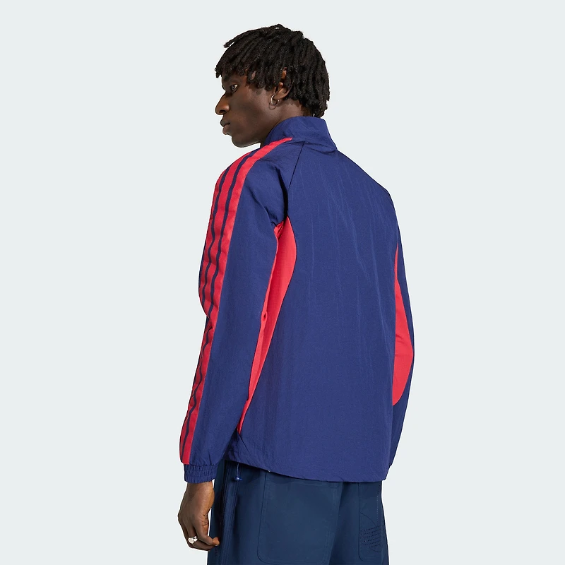 Veste raglan zippée adidas FC Dallas 2026 Anthem bleue pour homme