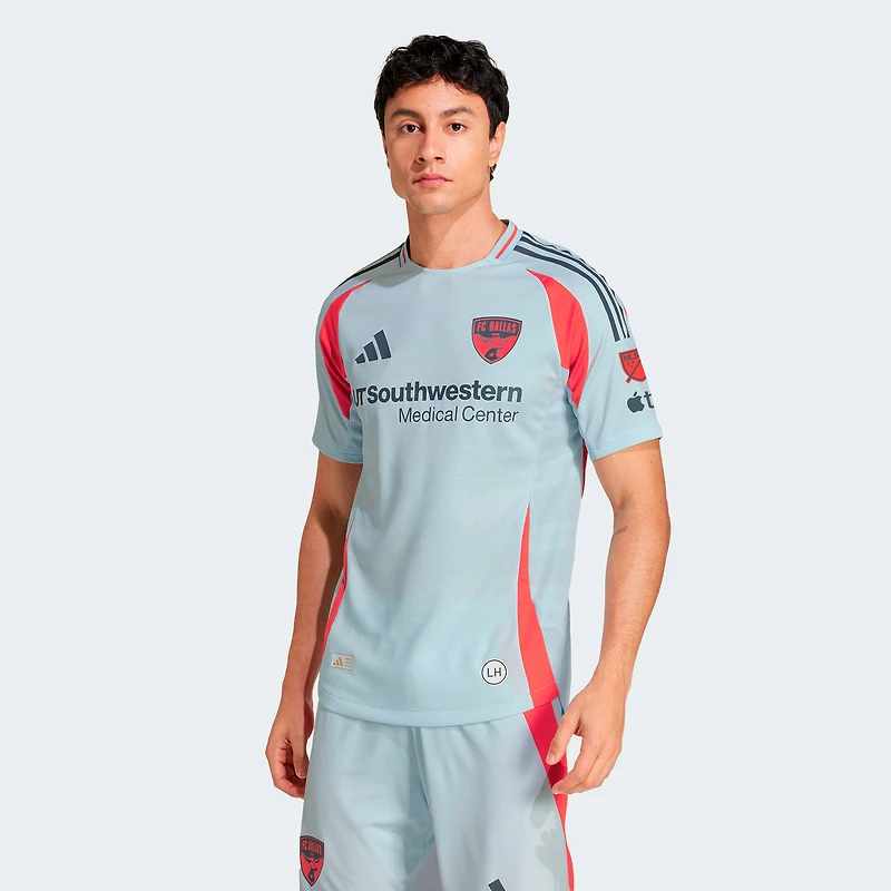 Maillot authentique adidas FC Dallas 2025 The Inferno bleu clair pour homme