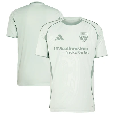 Men's adidas Light Green FC Dallas 2025 One Planet Pre-Match Top