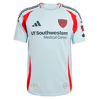 Men's adidas Logan Farrington Light Blue FC Dallas 2025 The Inferno Kit Authentic Player Jersey