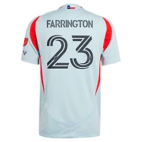 Maillot de joueur authentique adidas Logan Farrington bleu clair FC Dallas 2025 The Inferno Kit pour homme