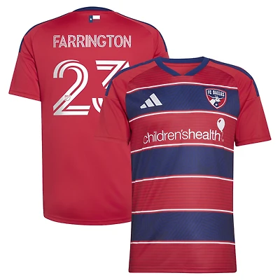 Men's adidas Logan Farrington Red FC Dallas 2026 DNA Kit Replica Jersey
