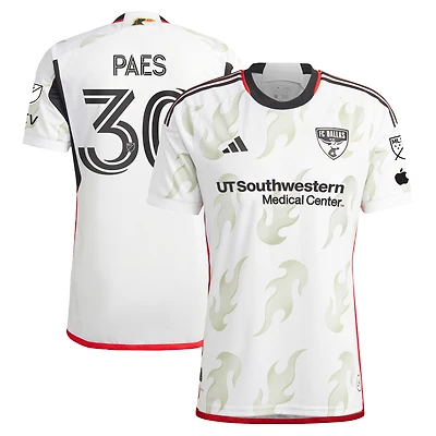 Maillot de joueur authentique adidas Maarten Paes blanc FC Dallas 2024 Burn Baby pour homme