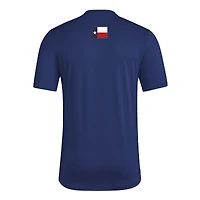 Men's adidas  Navy FC Dallas 2025 Jersey Hook AEROREADY T-Shirt