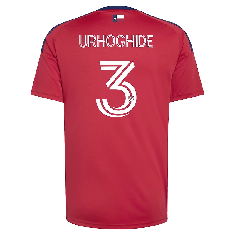 Maillot adidas Osaze Urhoghide FC Dallas 2026 DNA Kit Replica pour homme, rouge