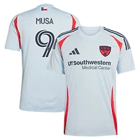 Maillot de joueur réplique adidas Petar Musa bleu clair FC Dallas 2025 The Inferno Kit pour homme