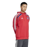 Sweat à capuche de voyage adidas FC Dallas 2025 pour homme Rouge