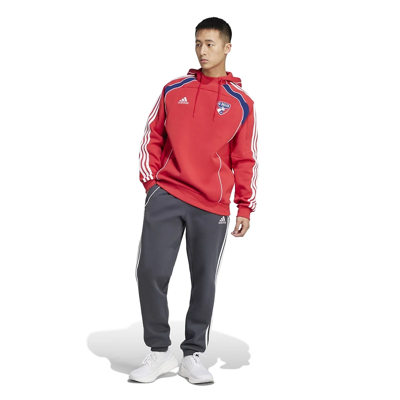 Sweat à capuche de voyage adidas FC Dallas 2025 pour homme Rouge