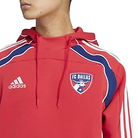 Sweat à capuche de voyage adidas FC Dallas 2025 pour homme Rouge