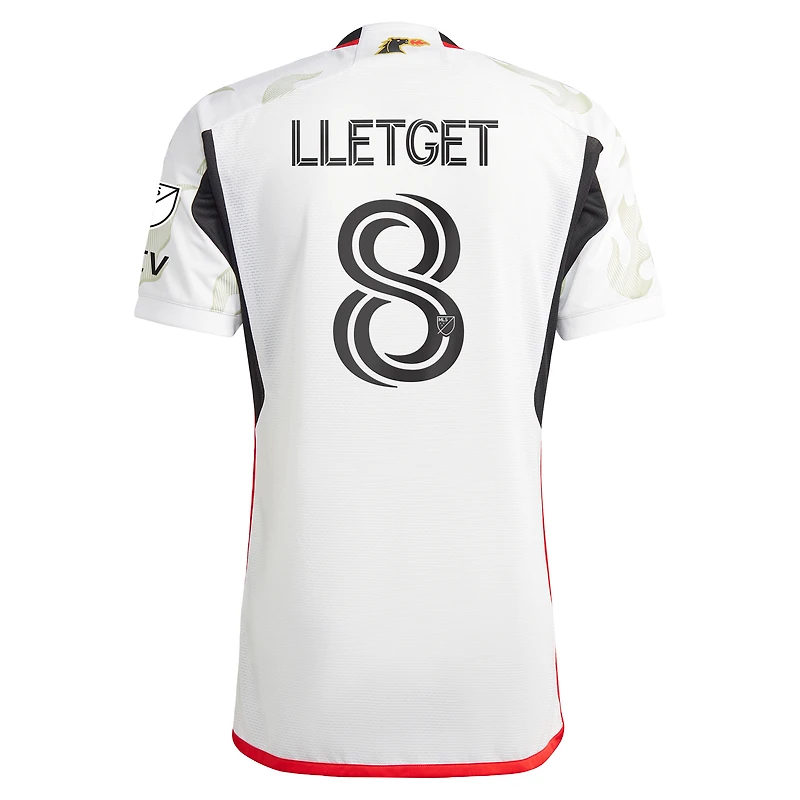 Maillot de joueur authentique adidas Sebastian Lletget blanc FC Dallas 2024 Burn Baby pour homme