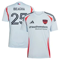 Maillot de joueur réplique adidas Sebastien Ibeagha bleu clair FC Dallas 2025 The Inferno Kit pour homme