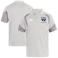 Men's adidas Silver FC Dallas 2026 Tiro Competition Polo