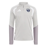 Men's adidas Silver FC Dallas 2026 Tiro Competition Quarter-Zip Training Top