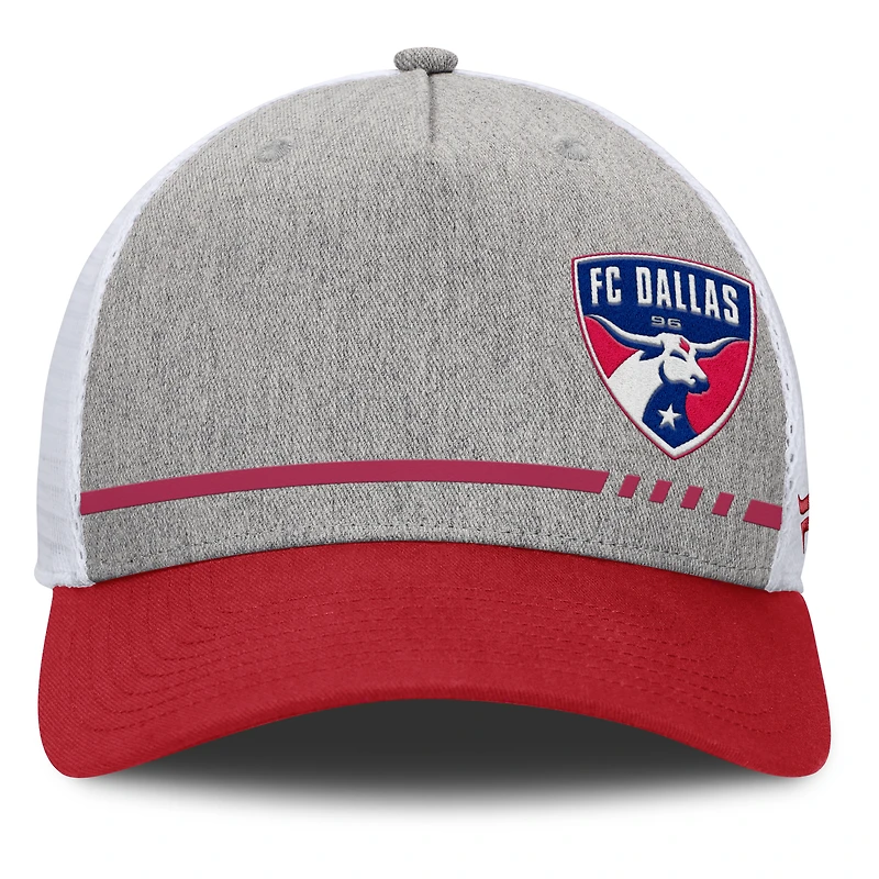 Casquette ajustable Fanatics Heather Grey FC Dallas Low Block Trucker pour homme