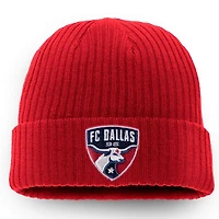Bonnet en tricot à revers Fanatics Red FC Dallas Core pour hommes