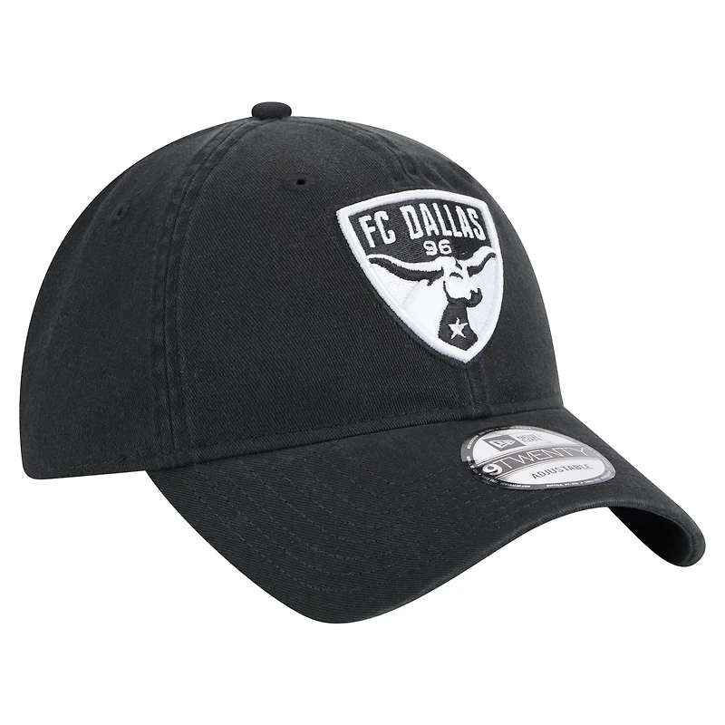 Casquette ajustable FC Dallas 2025 Kickoff 9TWENTY noire New Era pour homme
