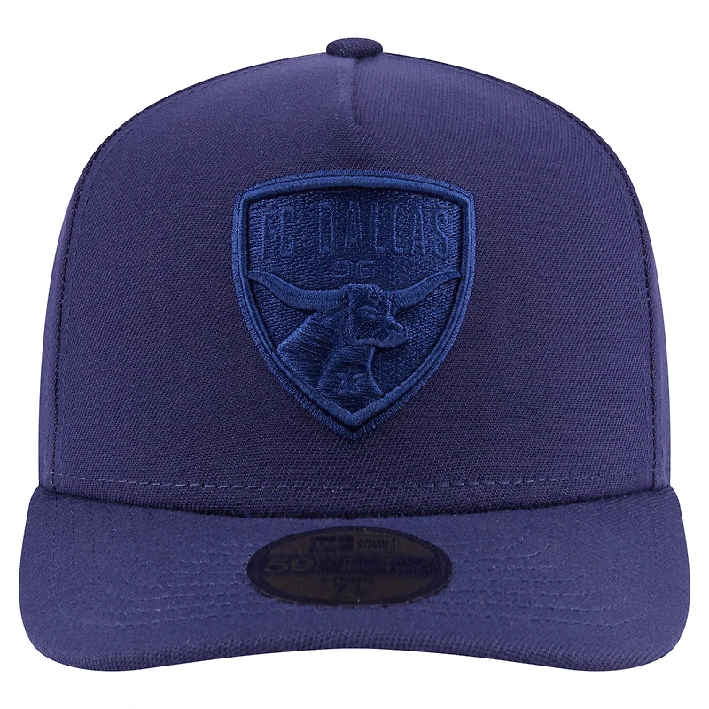 Men's New Era Navy FC Dallas Color Pack A-Frame 59FIFTY Fitted Hat